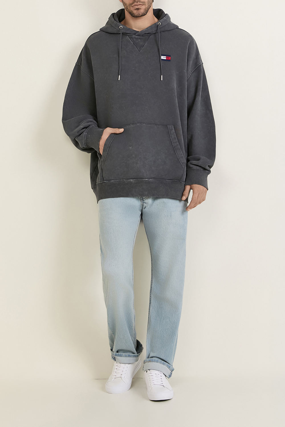 סווטשירט קפוצ'ון אוברסייז